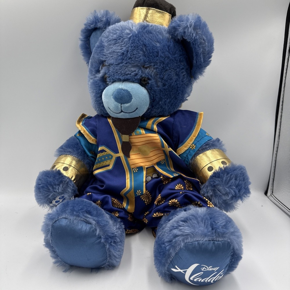 Build a Bear Disney Aladdin Genie STUFFED Plush With Outfit